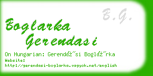 boglarka gerendasi business card